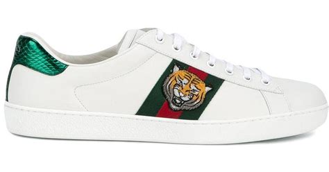 gucci ace embroidered sneaker tiger|gucci ace sneaker sale.